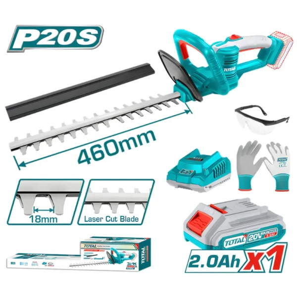 منشار تسوية اشجار توتال 20 فولت مع بطارية وشاحن