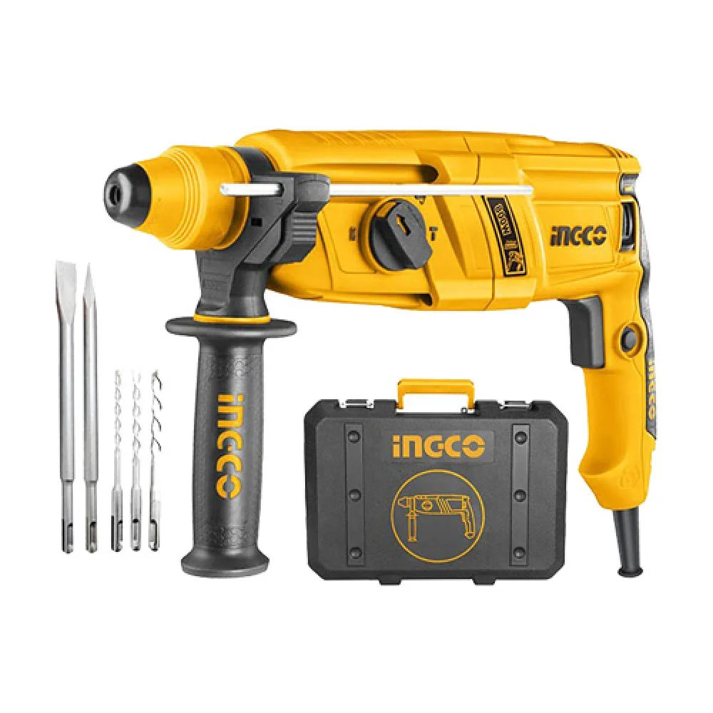 RGH9028.jpg شاكوش تخريم وتكسير انكو – RGH9028،( 26) مم – 800 وات – كهربائي – قوة عالية وكفاءة ممتازة - الصورة 1