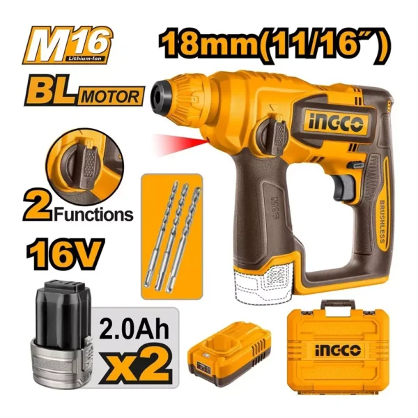 هيلتي انكو CRHLI16168 ، (16 فولت) 18 مم +2 بطارية