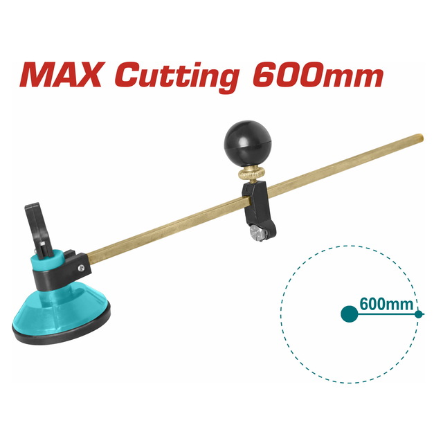 TGCT16001.jpg برجل تقطيع زجاج توتال TGCT16001 ، (60 سم) - الصورة 1