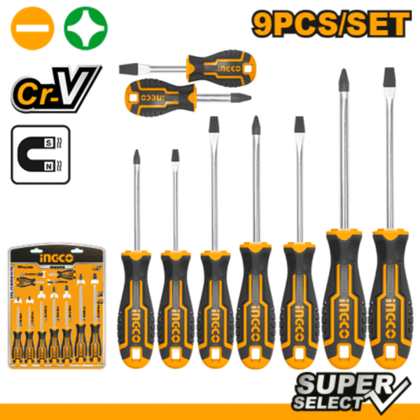 طقم مفك كاوتش انكو HKSD0928، (9) قطع