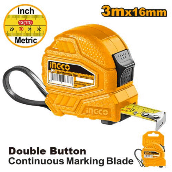 متر قياس انكو HSMT26316، (3) متر، (16) ملي