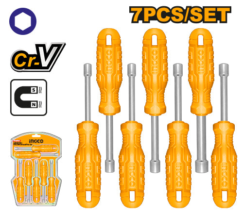 HKNSD0701_1024x.jpg طقم مفك انكو HKNSD0701، (7) قطع، لقم - الصورة 1