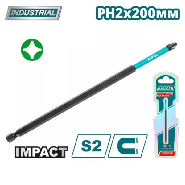 سن مفك صليبة توتال TACIM71PH2200، (20) سم