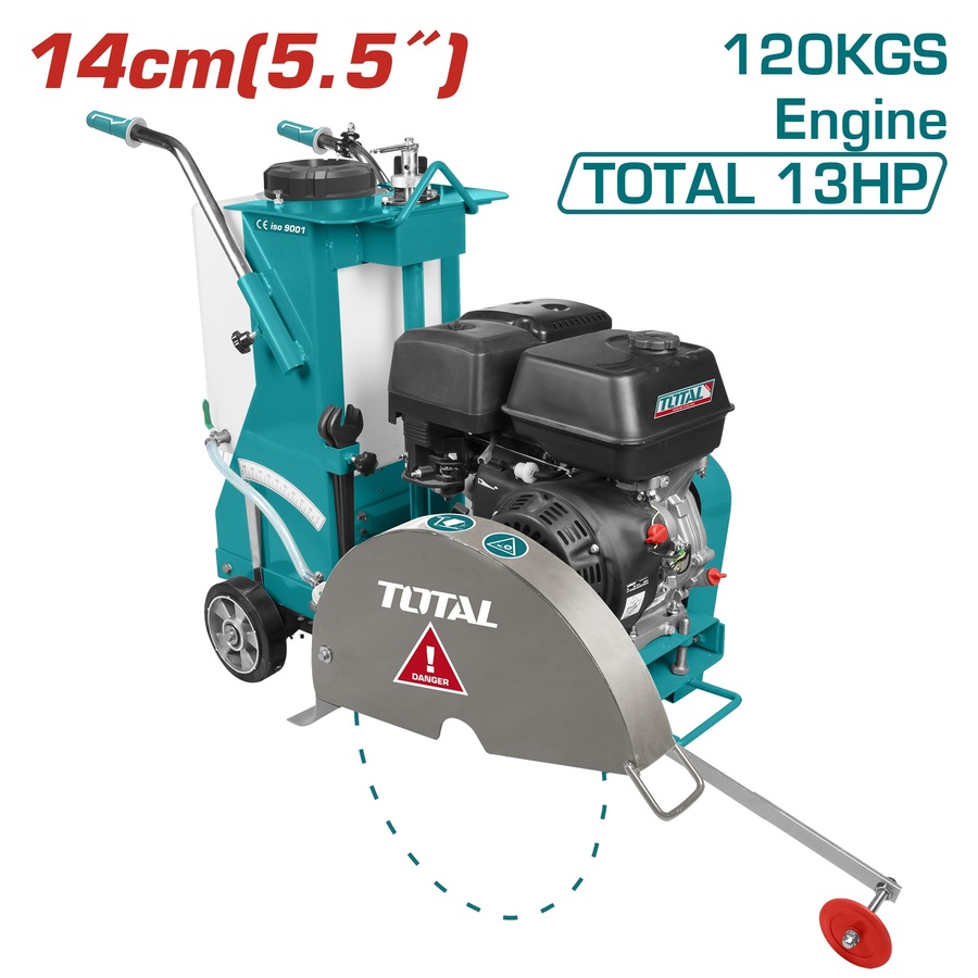 TP1016-2.jpg منشار توتال TP1016-2 ، ارضيات بنزين 5.5حصان 14سم بدون اسطوانه - الصورة 1