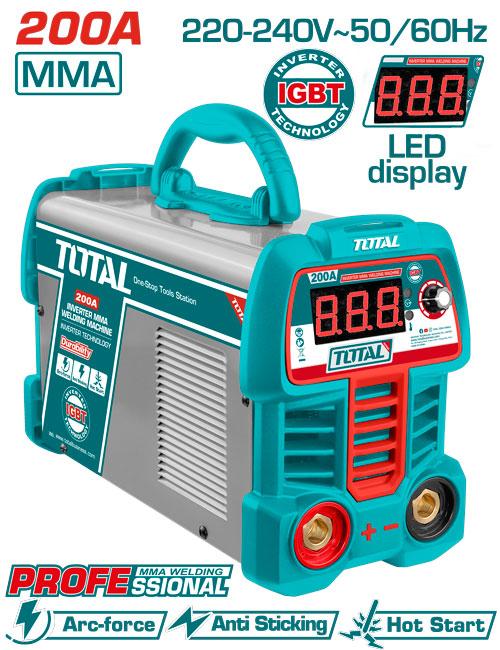 TW220069.jpg ماكينة لحام توتال TW220069 ، (200 امبير) ديجيتال انفرتر خدمة شاقة mini - الصورة 1