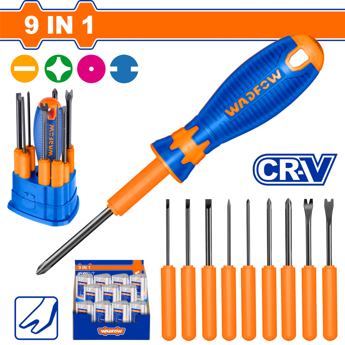 WSS1B10_1200x.png طقم مفك الكترونيات وادفو WSS1B10، (10) قطع - الصورة 1