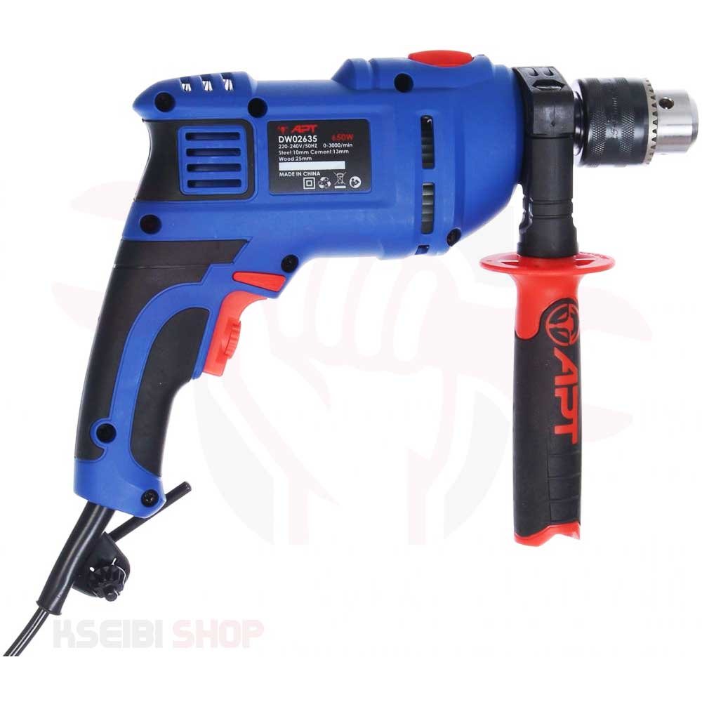 9510213601_1.jpg شنيور دقاق الكتروني أي بي تي DW02635 ، (650) وات، (13) مم، يمين/ شمال - الصورة 1