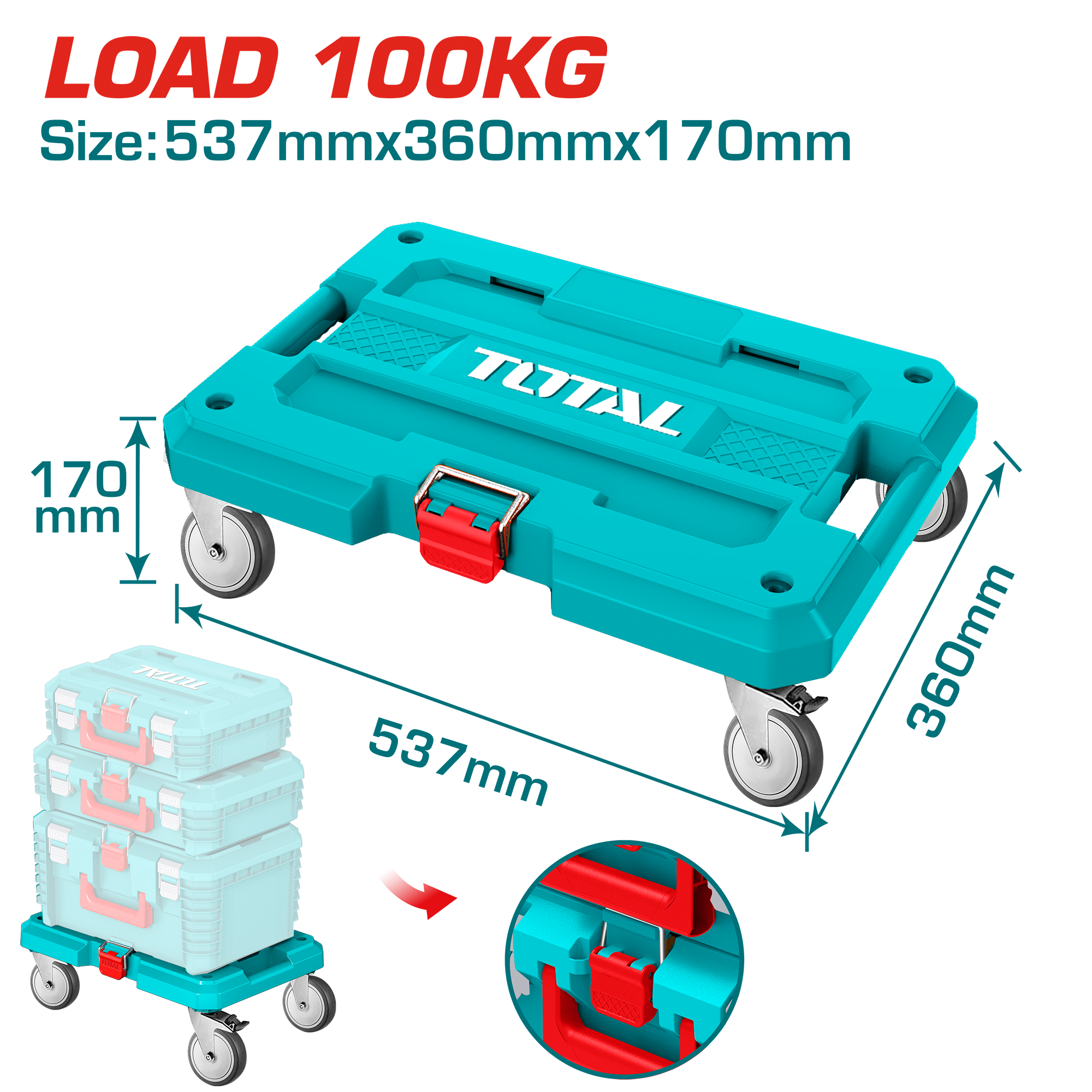 IMG_9139-1.png حامل متحرك توتال THTWB61001 ، حمولة 100 كجم - الصورة 1