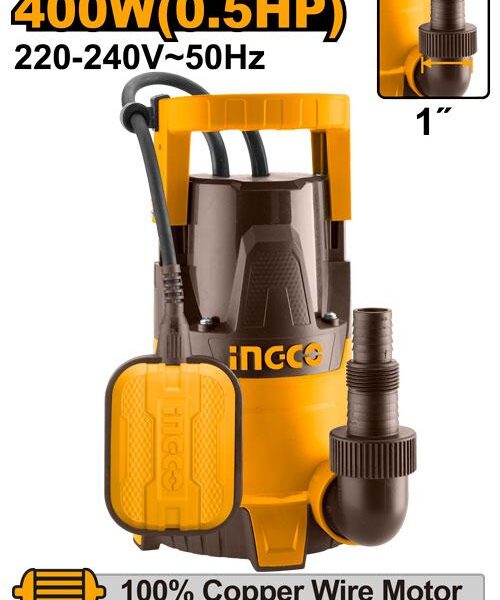 طلمبة غاطسة انكو SPC4008، (400) وات، نحاس كامل، جسم بلاستيك