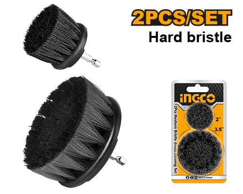 طقم فرشة انكو WCBH1235 ،  سوداء خشنه 2 قطعة