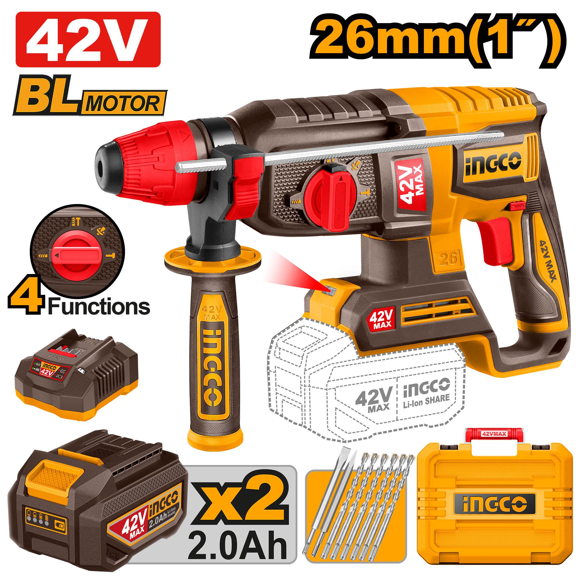 CRHLI422682.jpg هيلتي انكو CRHLI422682 ، (42) فولت، (26) مم، مع 2 بطارية وشاحن - Image 1