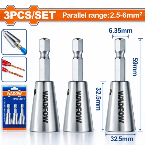 طقم لقم لف أسلاك وادفو، 3 قطع